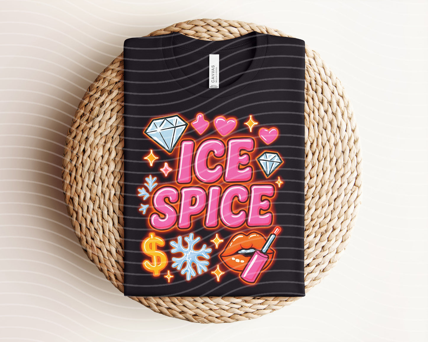 Ice Spice Neon Graphic Tee