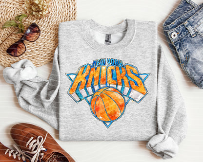 Knicks Watercolor Graphic Tee