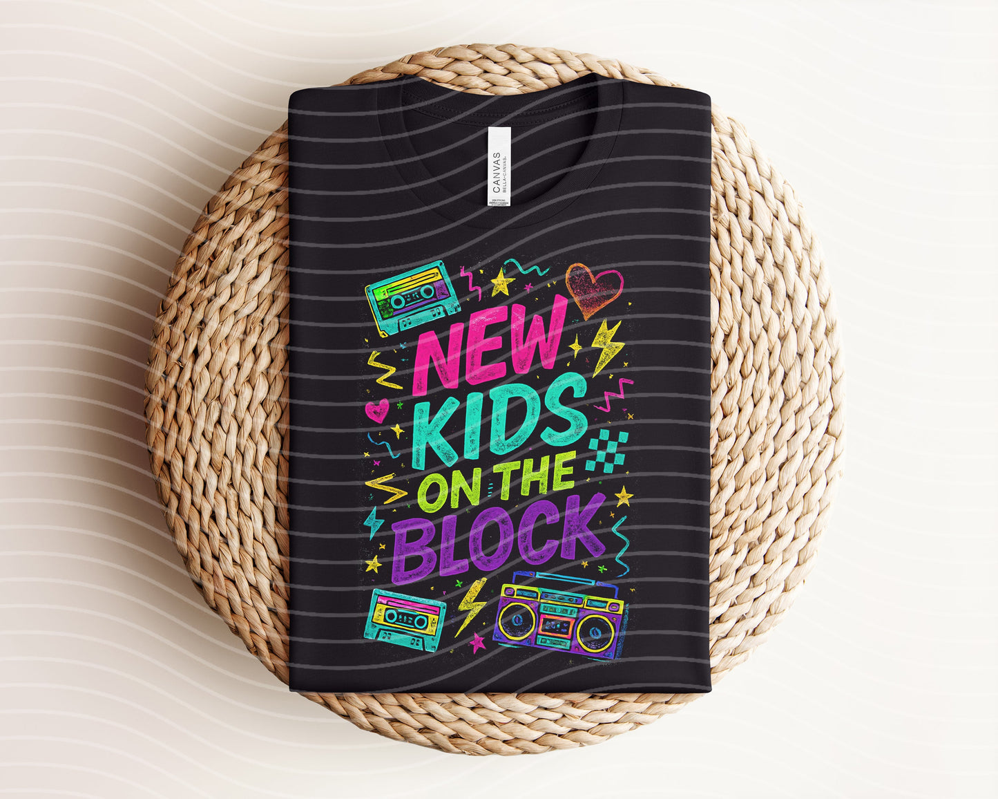 New Kids on the Block Neon Graphic Tee
