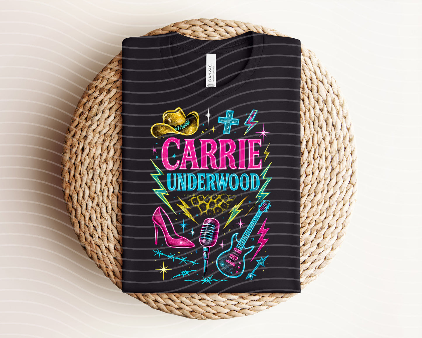 Carrie Underwood Neon Graphic Tee