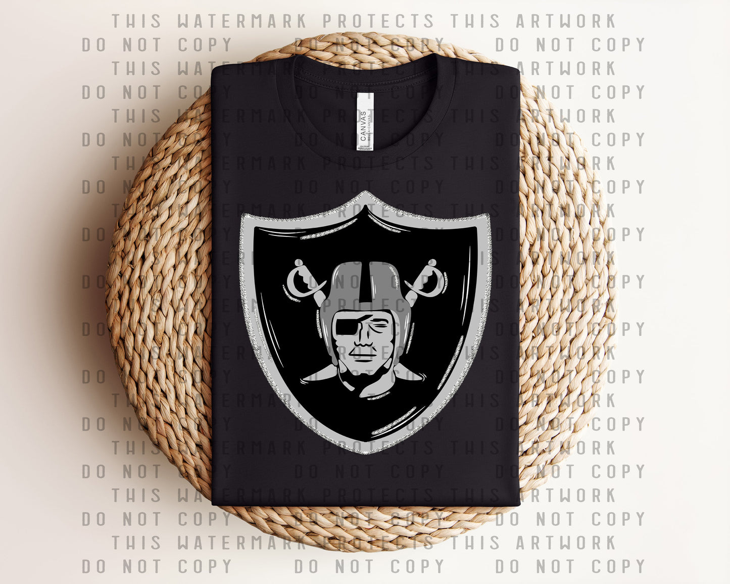 Raiders Monochrome Graphic Tee