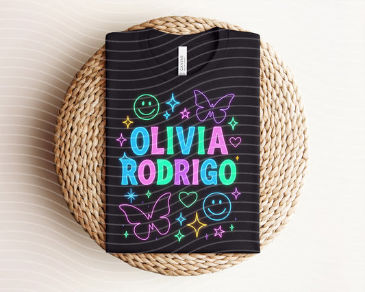 Olivia Rodrigo Neon Graphic Tee