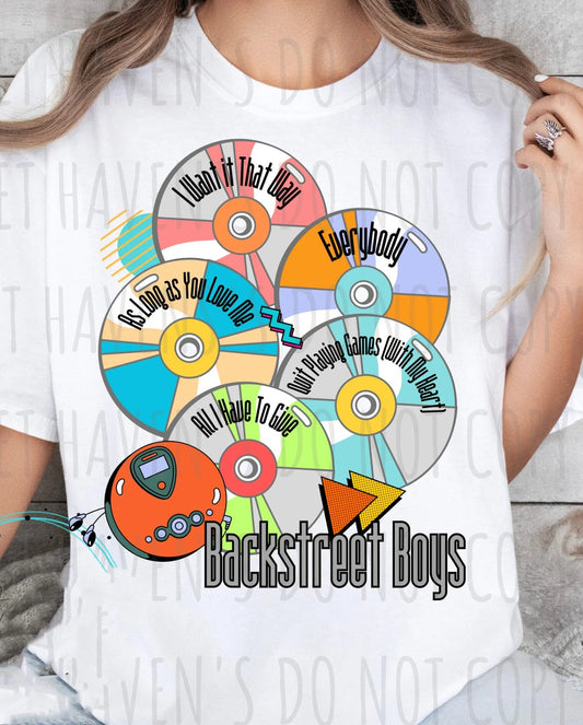 Backstreet Boys CDs Graphic Tee