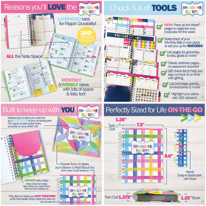 NEW! Dream Gift Bundle | 2027-28 Reminder Binder® Planner, Gratitude Journal & Budget Binder