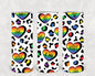 Rainbow Hearts Leopard 20 oz Skinny Tumbler