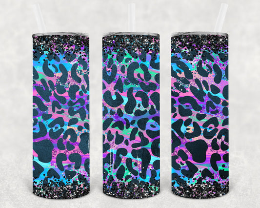 Rainbow Leopard 20 oz Skinny Tumbler
