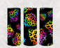 Rainbow Leopard 20 oz Skinny Tumbler