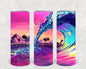 Rainbow Wave 20 oz Skinny Tumbler