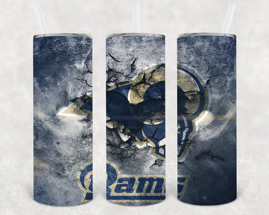 Rams 20 oz Skinny Tumbler