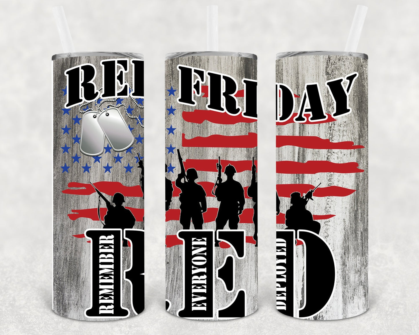 Red Friday 20 oz Skinny Tumbler
