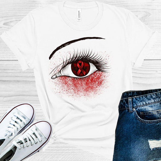 Red Ribbon Awareness Eye Graphic Tee