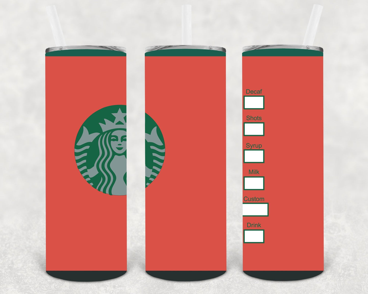 Red SB Cup 20 oz Skinny Tumbler