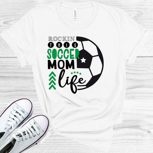 Rockin This Soccer Mom Life Graphic Tee