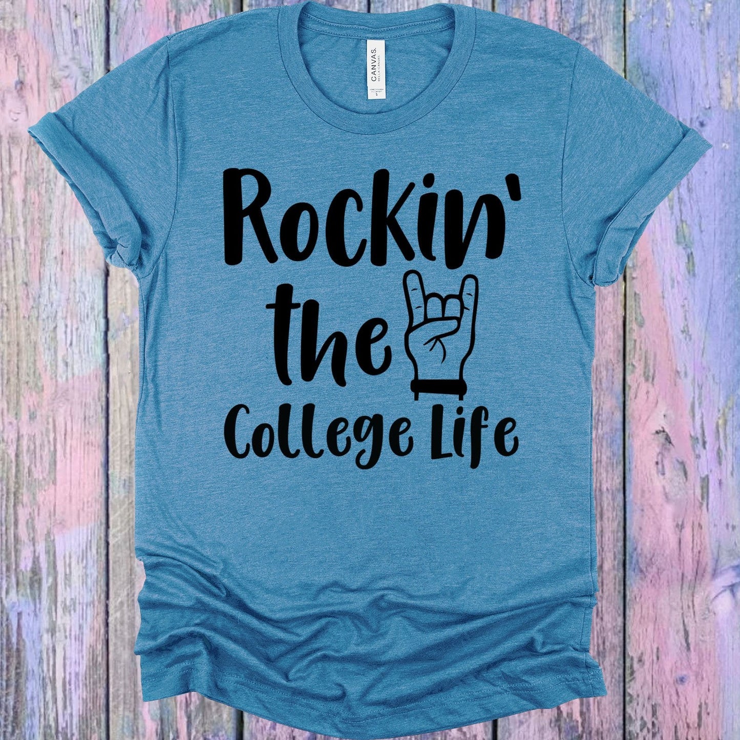 Rockin the College Life Graphic Tee