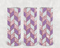 Rose Gold and Purple Chevron 20 oz Skinny Tumbler