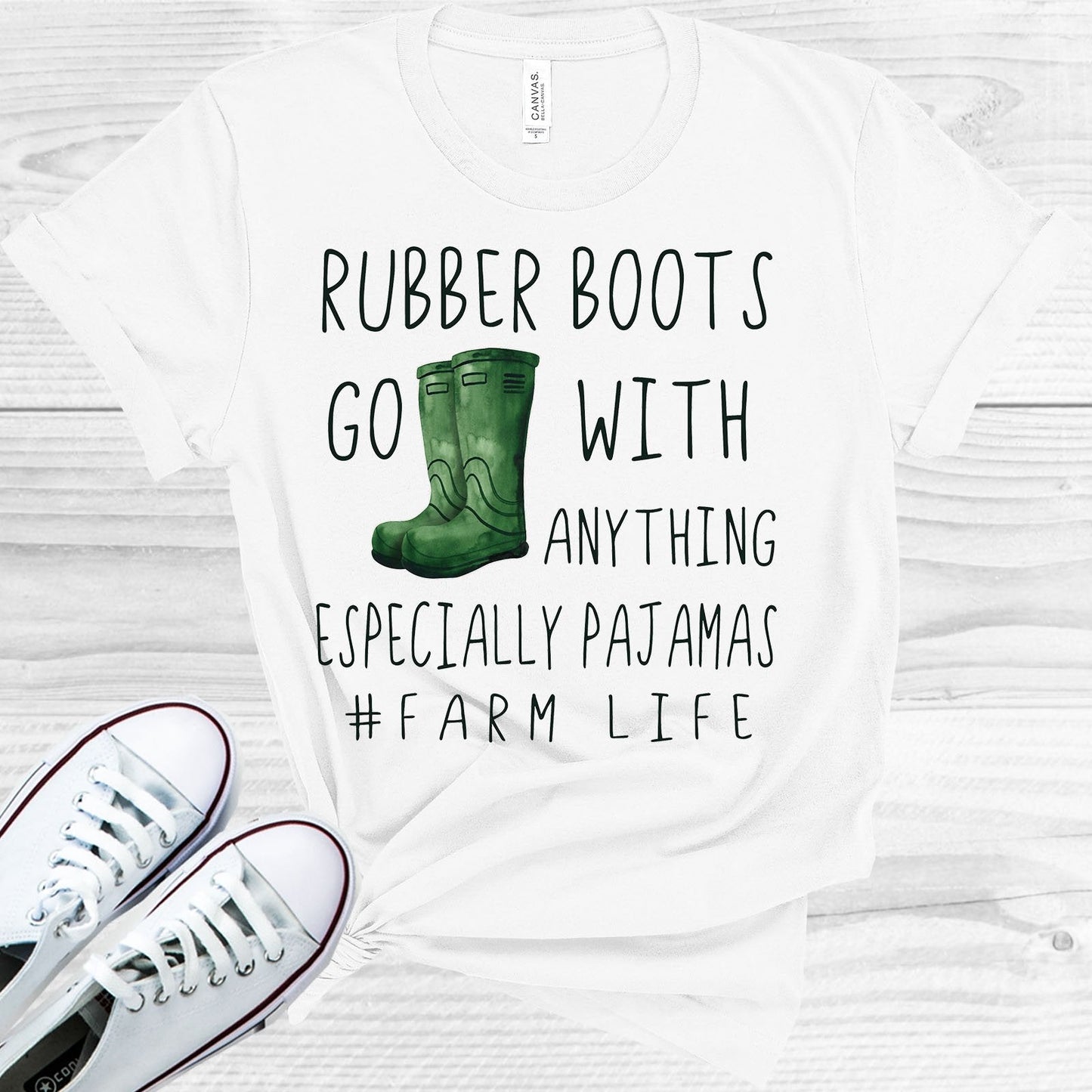 Rubber Boots Go With Anything Graphic Tee