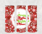 Running on Coffee & Christmas Cheer 20 oz Skinny Tumbler