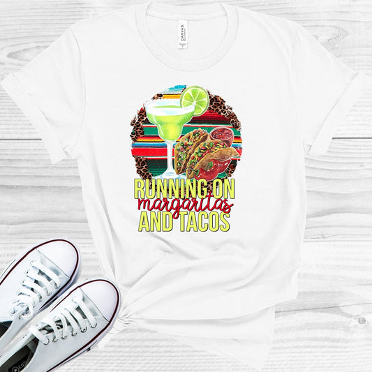 Running on Margaritas and Tacos Graphic Tee