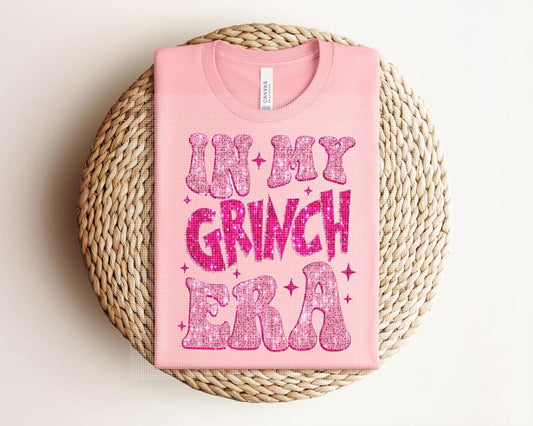 Faux Glitter in My Gr*nch Era Graphic Tee