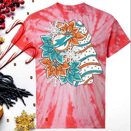 Dolphins Tree Graphic Tee