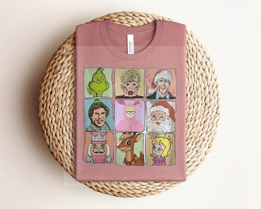 Christmas Movie Collage Graphic Tee