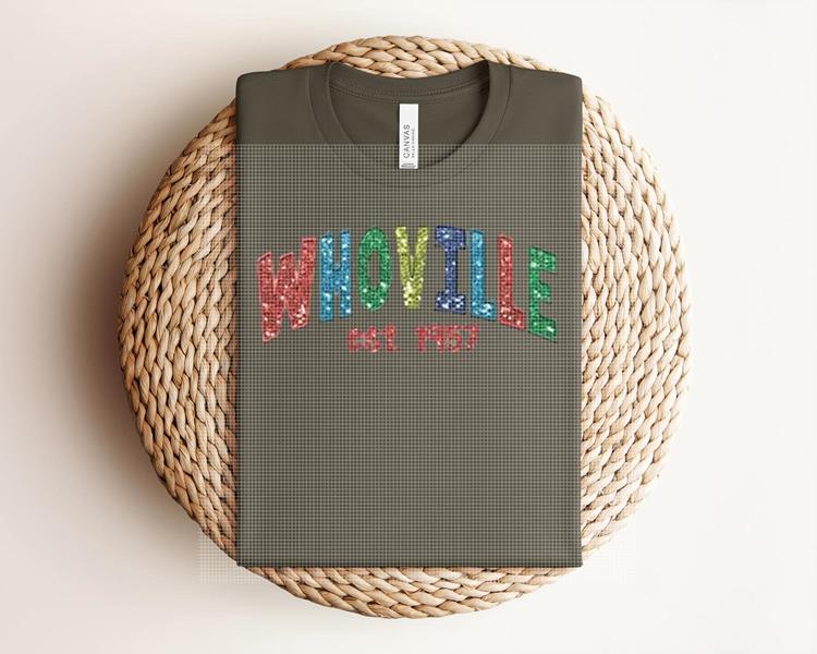 Faux Glitter Whoville Graphic Tee