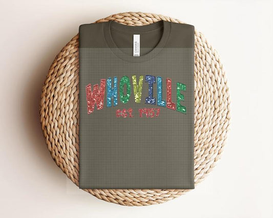 Faux Glitter Whoville Graphic Tee