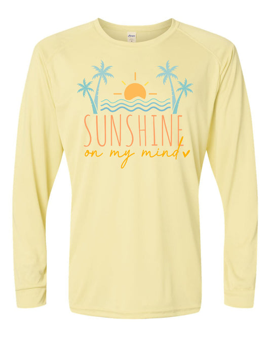 Sunshine on My Mind UPF Long Sleeve Perfomance Tee