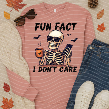 Fun Fact I Don't Care Graphic Tee