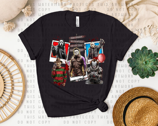 Horror Villains Graphic Tee