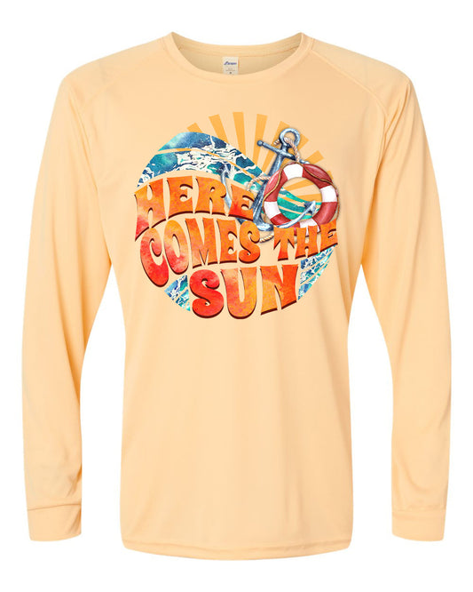 Here Comes the Sun UPF Long Sleeve Perfomance Tee