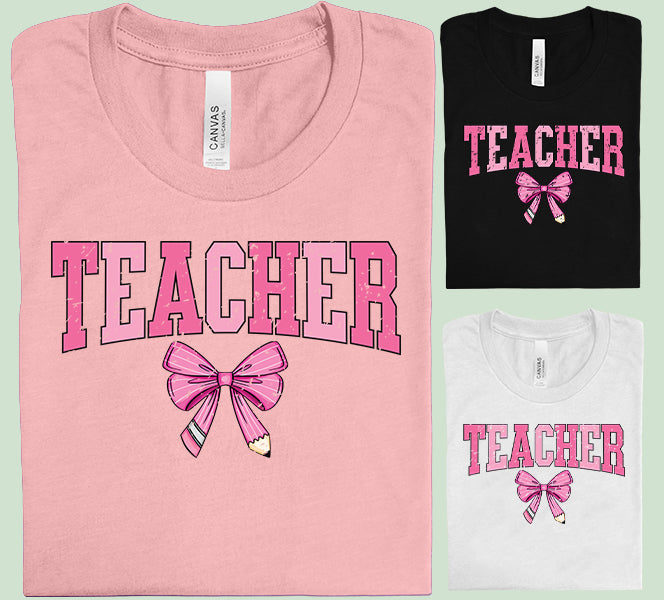 Teacher Bow - Graphic Tee