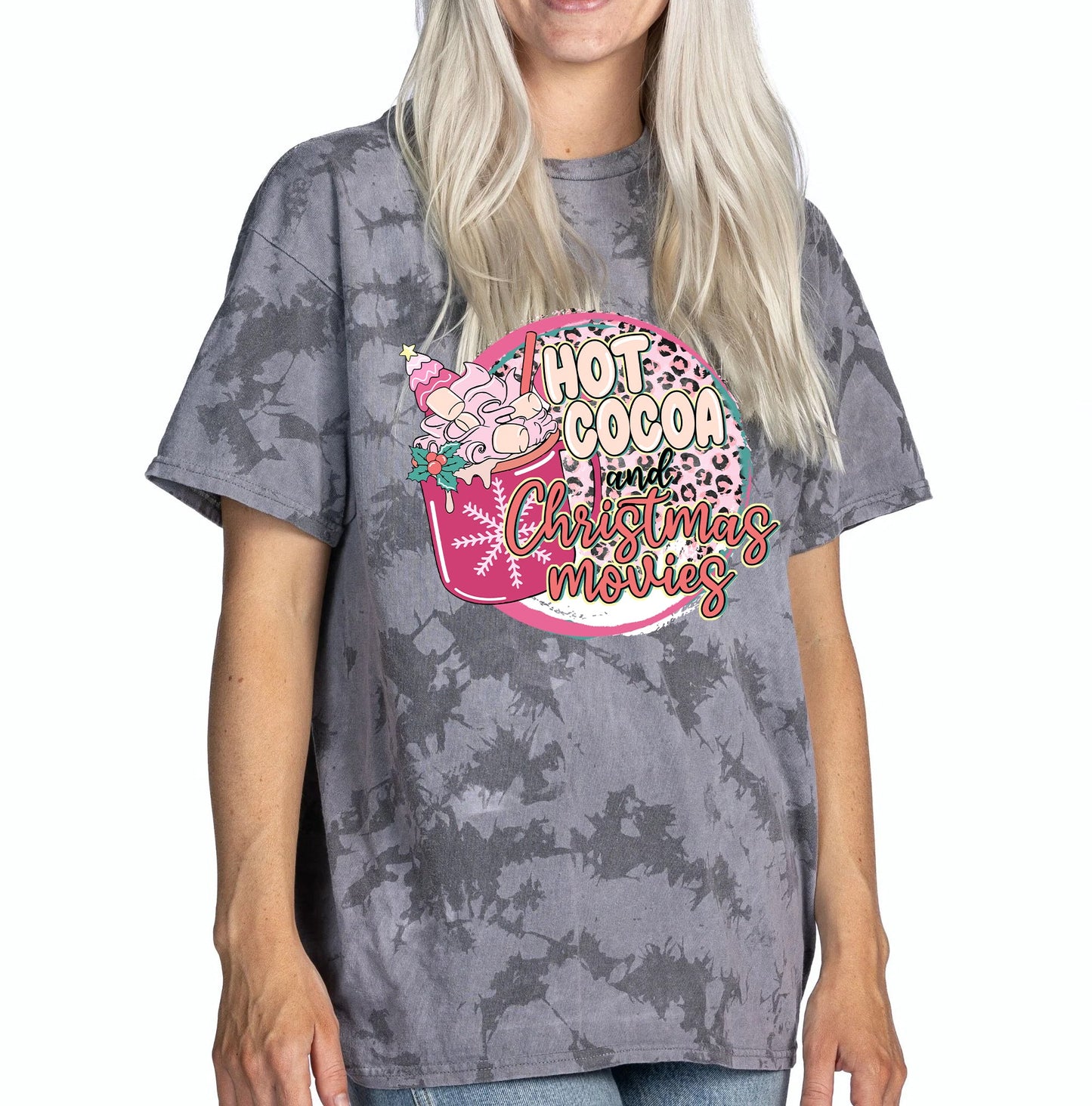 Hot Cocoa and Christmas Movies Graphic Tee