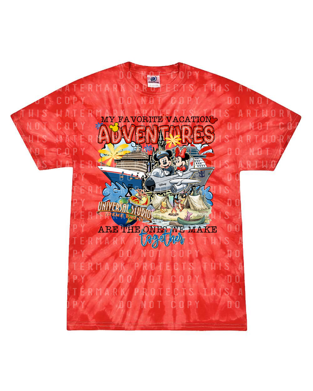 My Favorite Vacation Adventures Graphic Tee