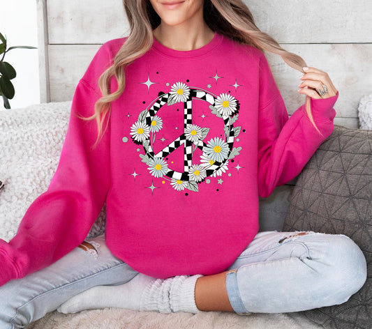 Retro Peace - Graphic Sweatshirt