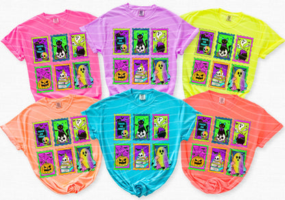 Neon Stamps Graphic Tee