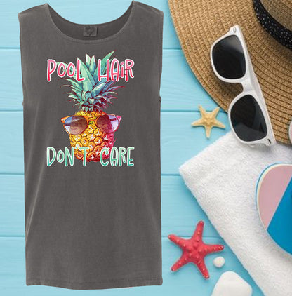 Pool Hair Don't Care Graphic Tee