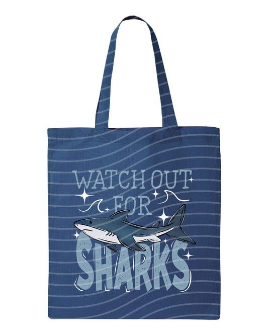 Watch Out for Sharks Tote