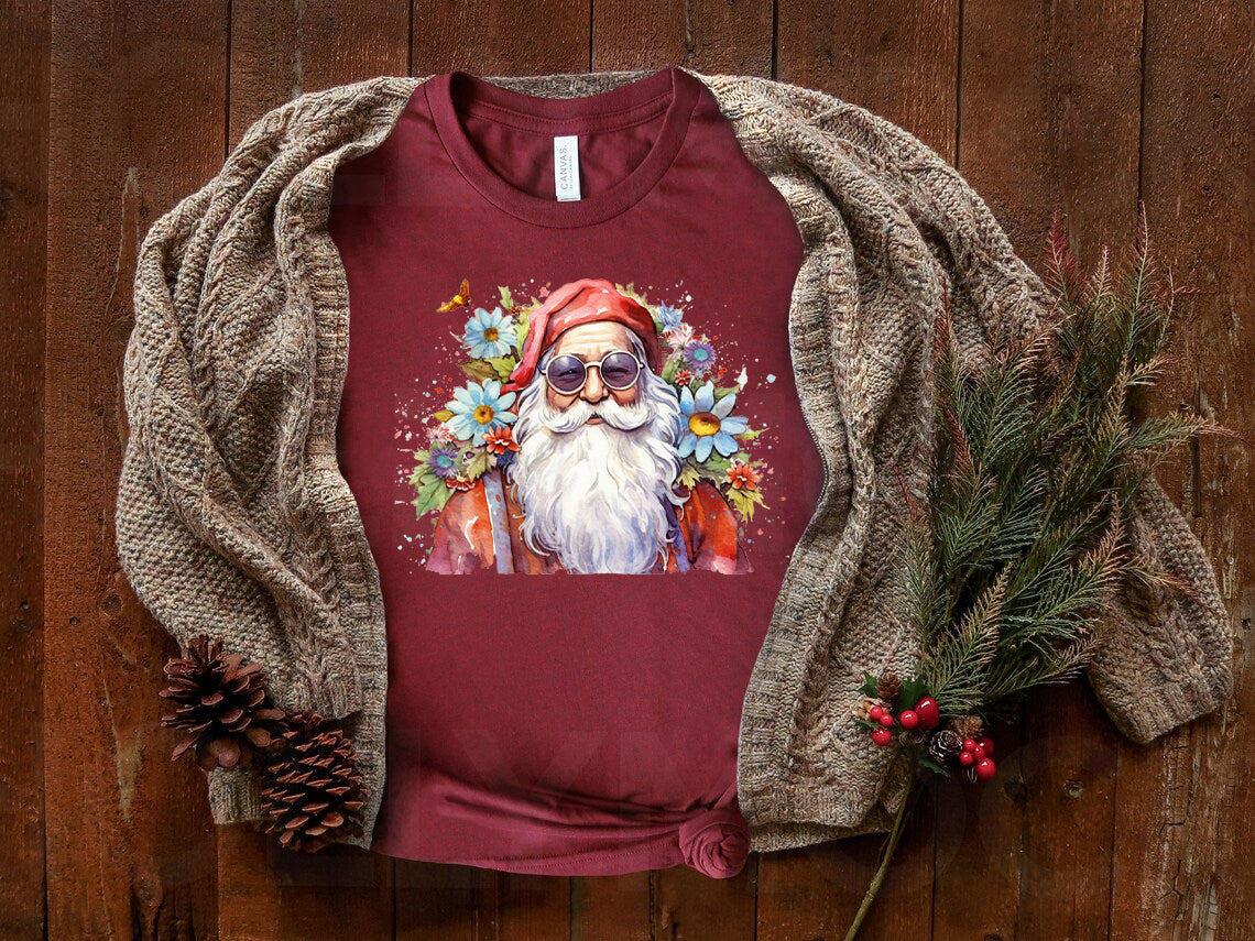 Hippie Santa Graphic Tee