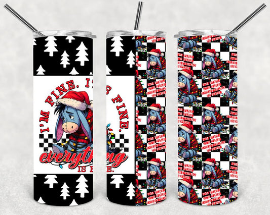 Everything is Fine 20 oz Skinny Tumbler