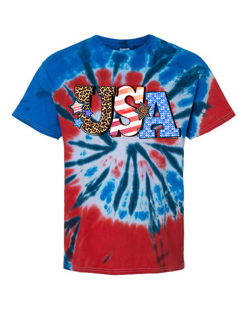 USA Tie Dye Graphic Tee