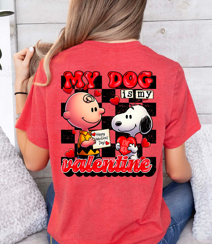My Dog is My Valentine Graphic Tee
