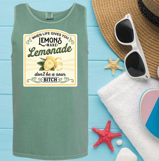 When Life Gives You Lemons - Comfort Colors Graphic Tank Top