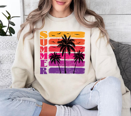 Summer Sunset - Graphic Sweatshirt