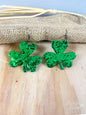 Under the rainbow saint Patrick's green earrings
