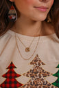 GALA EVENING GOLD CRYSTAL PENDANT GOLD LAYERED NECKLACE