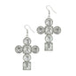 Crystal Cross Earrings