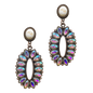Linked To You Aurora Borealis Copper Drop Earrings