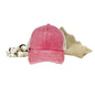 GIRLS Coral Distressed Hat with Tan Mesh