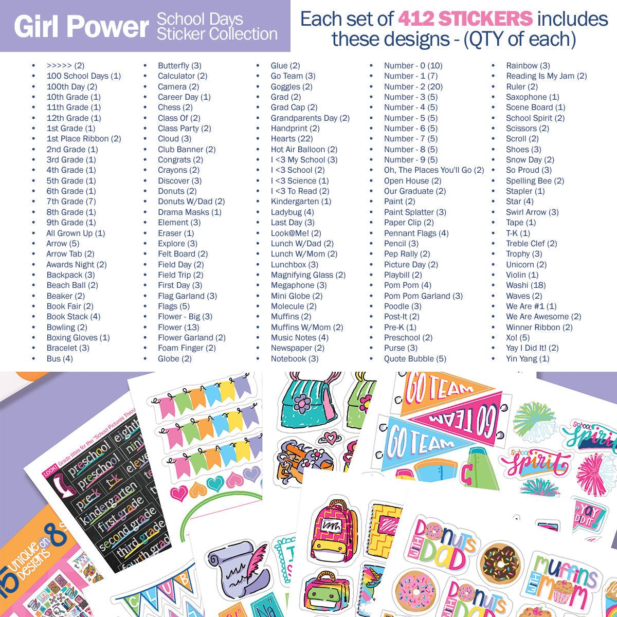 Mom Must-Have School Keepsake Kit | Class Keeper, Photo Prop Deck & School Stickers + BONUS App Membership